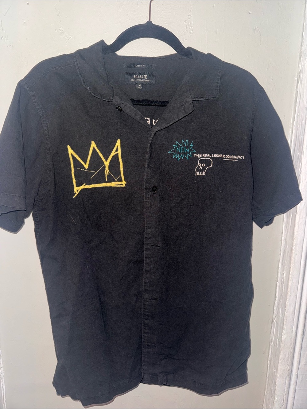Roark x Jean-Michel Basquiat Embroidered Camp Shirt